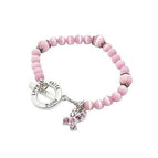 Pink Cat Eye Cancer Bracelet