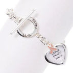 Love, Faith, Hope, Breast Cancer Bracelets