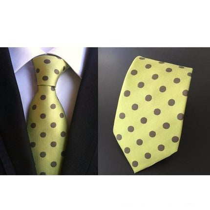 Plaid/Polka Collection Wide Neckties - 18 Colors & Styles