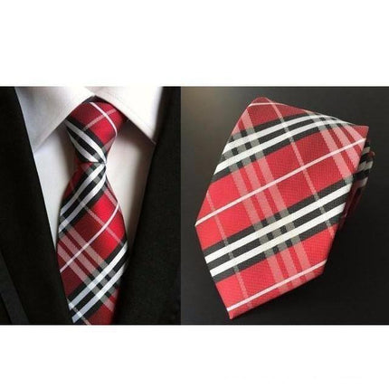 Plaid/Polka Collection Wide Neckties - 18 Colors & Styles