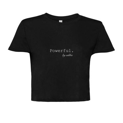 Powerful Black Cropped Top