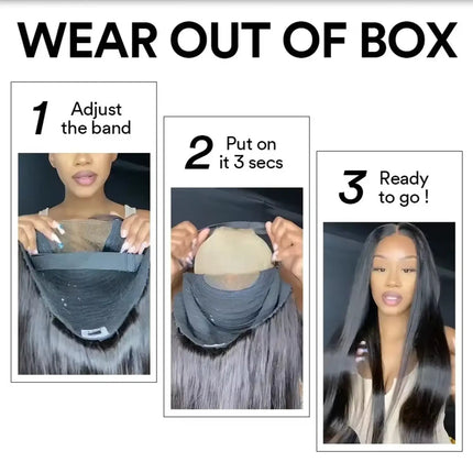 Pre Cut | No Glue | Bone Straight | Glueless | Human Hair | Brazilian |  Ready To Wear | Preplucked
