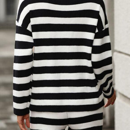 Striped long sleeve 2 piece set