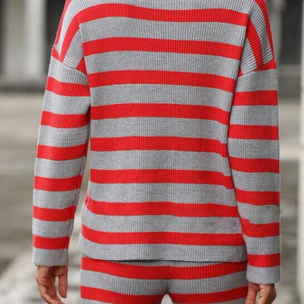 Striped long sleeve 2 piece set
