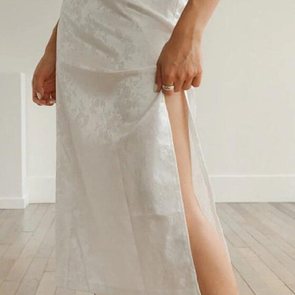 Floral midi skirt