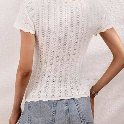 Ruffle detail top