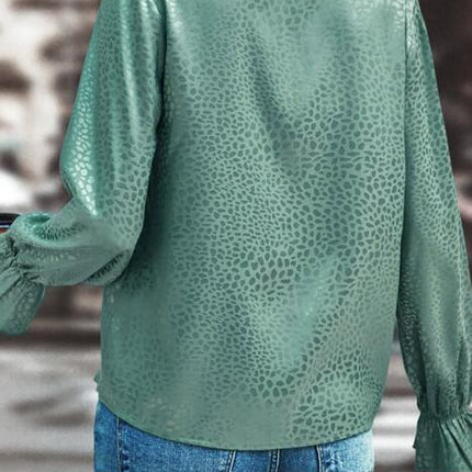 Long sleeve v neck blouse