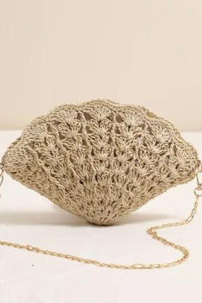 Miss Sparkling Crochet Shell-Shaped  Bag