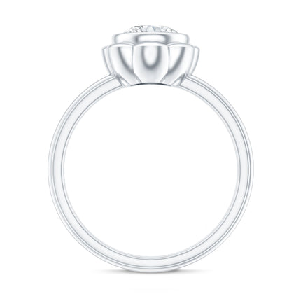 1.25 Carat Round Lab Grown Diamond Solitaire Engagement Ring