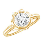 Lab - ( EF-VS ) / 10K Yellow Gold / 4.5