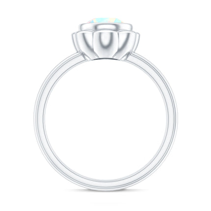 1.5 Carat Ethiopian Opal Engagement Ring for Women