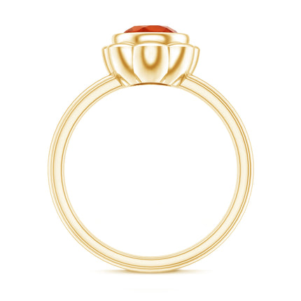 1.5 Carat Real Fire Opal Flower Engagement Ring
