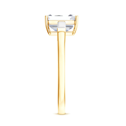 2 CT Lab Grown Diamond Emerald Cut Engagement Ring