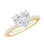 Lab - ( EF-VS ) / 10K Yellow Gold / 4.5