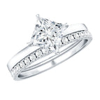 Lab - ( EF-VS ) / 92.5 Sterling Silver / 4.5