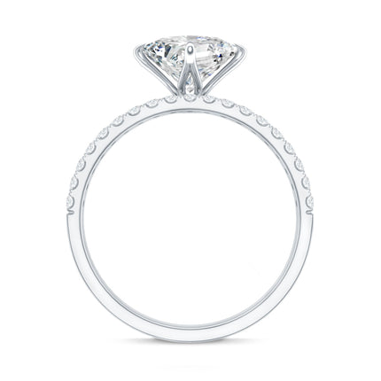Princess Cut Lab Grown Diamond Ring With Wedding Band