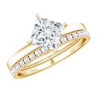 Lab - ( EF-VS ) / 10K Yellow Gold / 4.5