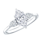 Lab - ( EF-VS ) / 92.5 Sterling Silver / 4.5