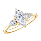 Lab - ( EF-VS ) / 10K Yellow Gold / 4.5