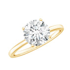 Lab - ( EF-VS ) / 14K Yellow Gold Plated Silver / 5