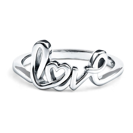 Love Ring in 14k Gold Plated Sterling Silver