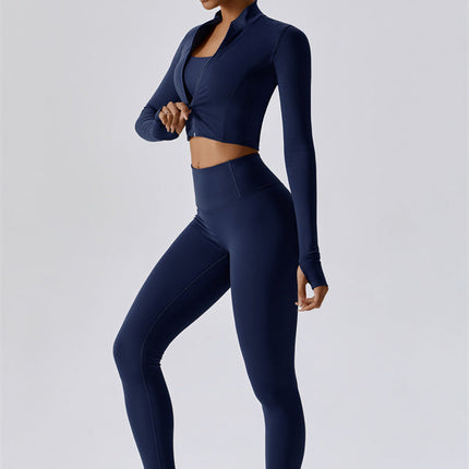 The Eloise Jacket Sports Bra Leggings 3-Piece Set