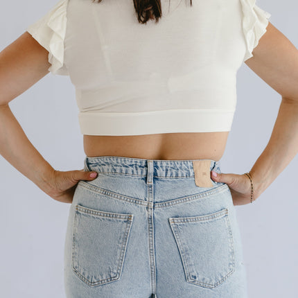 Ruffle Sleeve Halftee