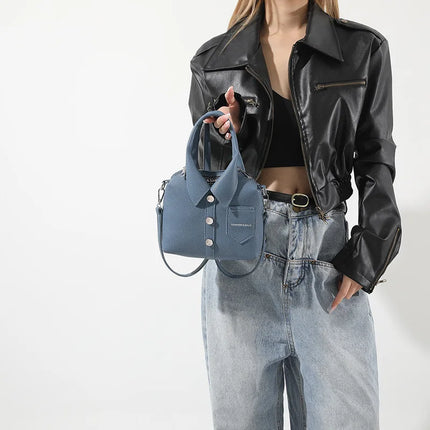 Square Compact Shoulder & Crossbody Bag | Unique Design High Quality Handbag for Women (Designer Style Bolso)