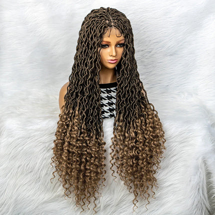 Goddess Box Braids Wig | Curly Ends | Full Lace | Crochet Hair | Black Women