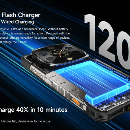 Ulefone Armor 28 Ultra 5G AI Thermal Imaging Rugged Phone Dimensity 9300+ 1TB ROM 32GB RAM Android Smartphone