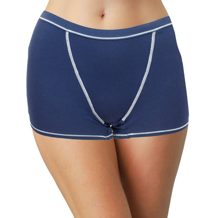 Super Soft Modal Boyshort with Contrast Stitching, XS-2X