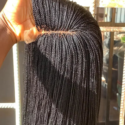 Senegalese Twist Wig | Micro Million Twists | Afro Braided Wig | Glueless Lace Front