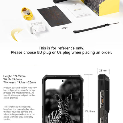 Ulefone Armor 28 Ultra 5G AI Rugged Phone 1TB ROM+32GB RAM Android Smartphone AMOLED 6.67" 10600mAh