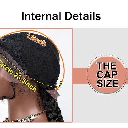 36" Twist Braided Wig | Lace Front | Natural Color | Clearance Sale