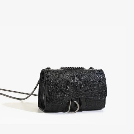 Luxury Women's Handbag with Chains & Sequins | Crossbody Shoulder Messenger Bag (Brand Design, Animal Print, Casual Purses)