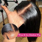 8 Inches / 4X4 HD Closure Wig