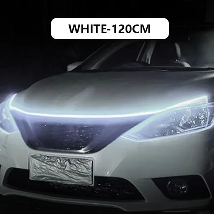 120CM LED Car Hood Atmosphere Light Strip Universal