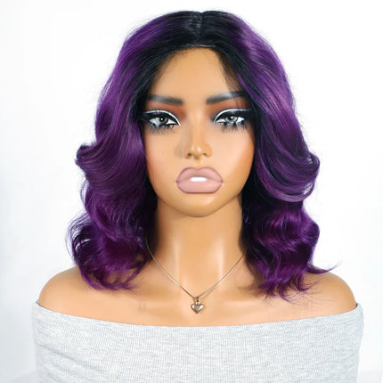 Honey Blonde Wavy Lace Front Wig with Shadow Roots | HD Lace Human Hair Wig | Multi-Parting