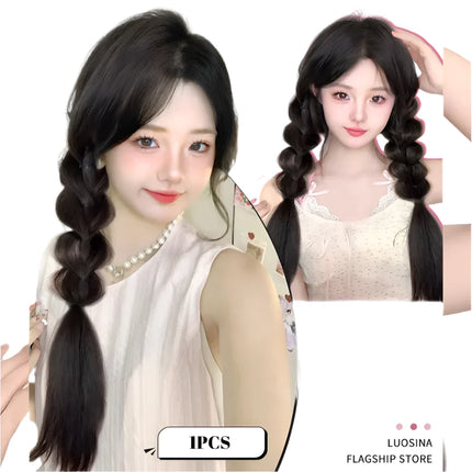 Long Claw Clip-In Braid Ponytail Extension | Heat-Resistant Synthetic Hairpiece | Party & Daily Wear
