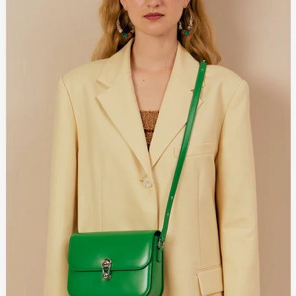 Women's Bag Luxury Brand | New Fashion Shoulder & Crossbody Square Bags (Designer Split Leather Tote Handbag with Lock)