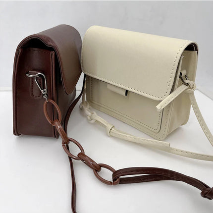 Fashion Brand Women's Small Crossbody Bag | Lightweight PU Leather Messenger Bag (Flap Handbag Purse, Summer Travel Bag for Female)