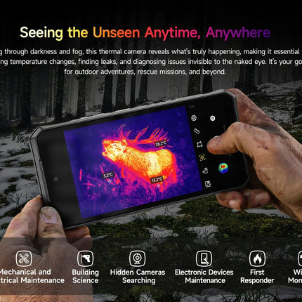 Ulefone Armor 28 Ultra 5G AI Thermal Imaging Rugged Phone Dimensity 9300+ 1TB ROM 32GB RAM Android Smartphone