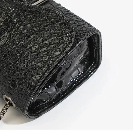 Luxury Women's Handbag with Chains & Sequins | Crossbody Shoulder Messenger Bag (Brand Design, Animal Print, Casual Purses)