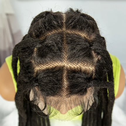 60" Super Long Knotless Box Braids Wig | Transparent Full Lace