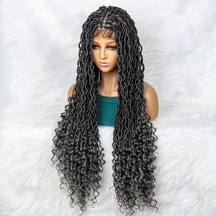 Goddess Box Braids Wig | Curly Ends | Full Lace | Crochet Hair | Black Women
