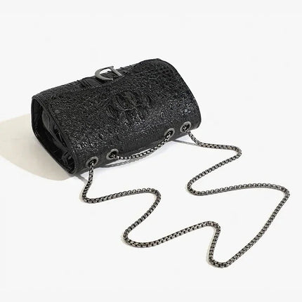 Luxury Women's Handbag with Chains & Sequins | Crossbody Shoulder Messenger Bag (Brand Design, Animal Print, Casual Purses)