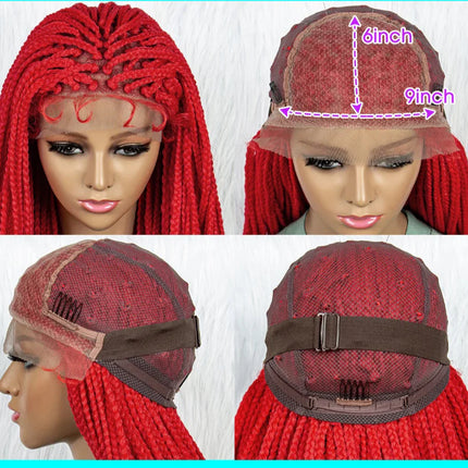 New HD Curly Goddess Box Braids Wig | Transparent Full Lace