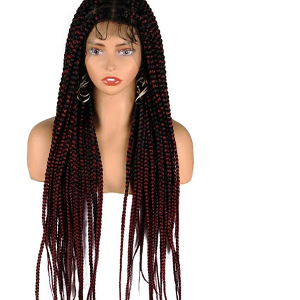 360 Knotless Box Braids Wig | Super Long | Full Lace | Baby Hair | Synthetic Braids | Black Women