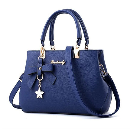 Women's Handbag Patchwork Shoulder Messenger Bag | Office Work PU Leather Female Bag & Ladies Luxury Elegant Handbag