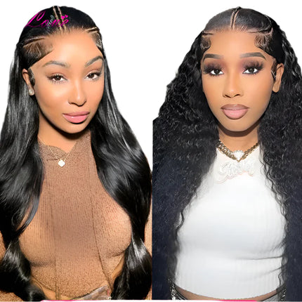 KissLove Pre-Braided Straight Lace Front Wig | HD Lace | Brazilian Remy Hair | Ready-to-Go | 26 Inches